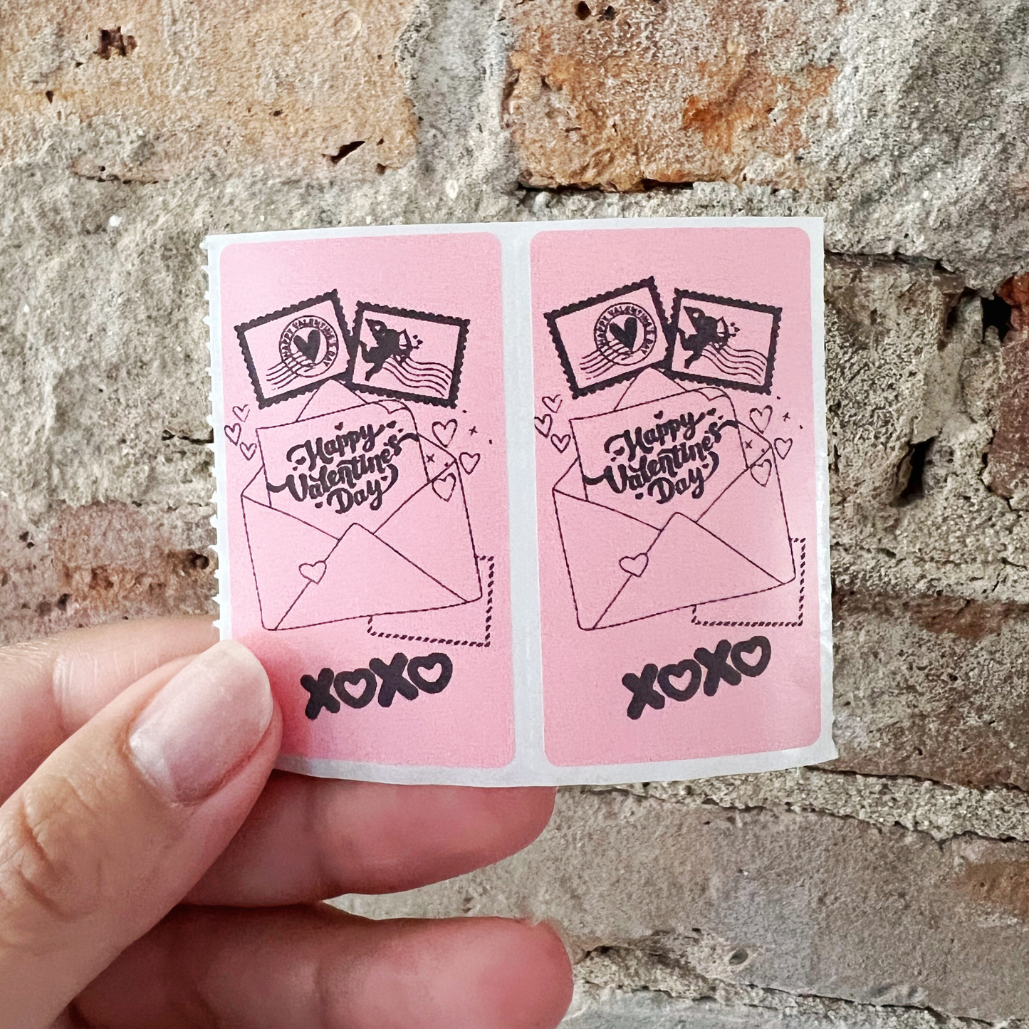 Happy Valentines Day! - 100 Thermal Labels Stickers