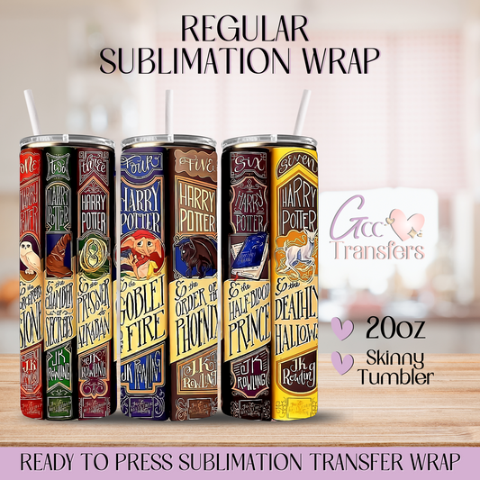 Collection Books Wizard School - 20oz Regular Sublimation Wrap