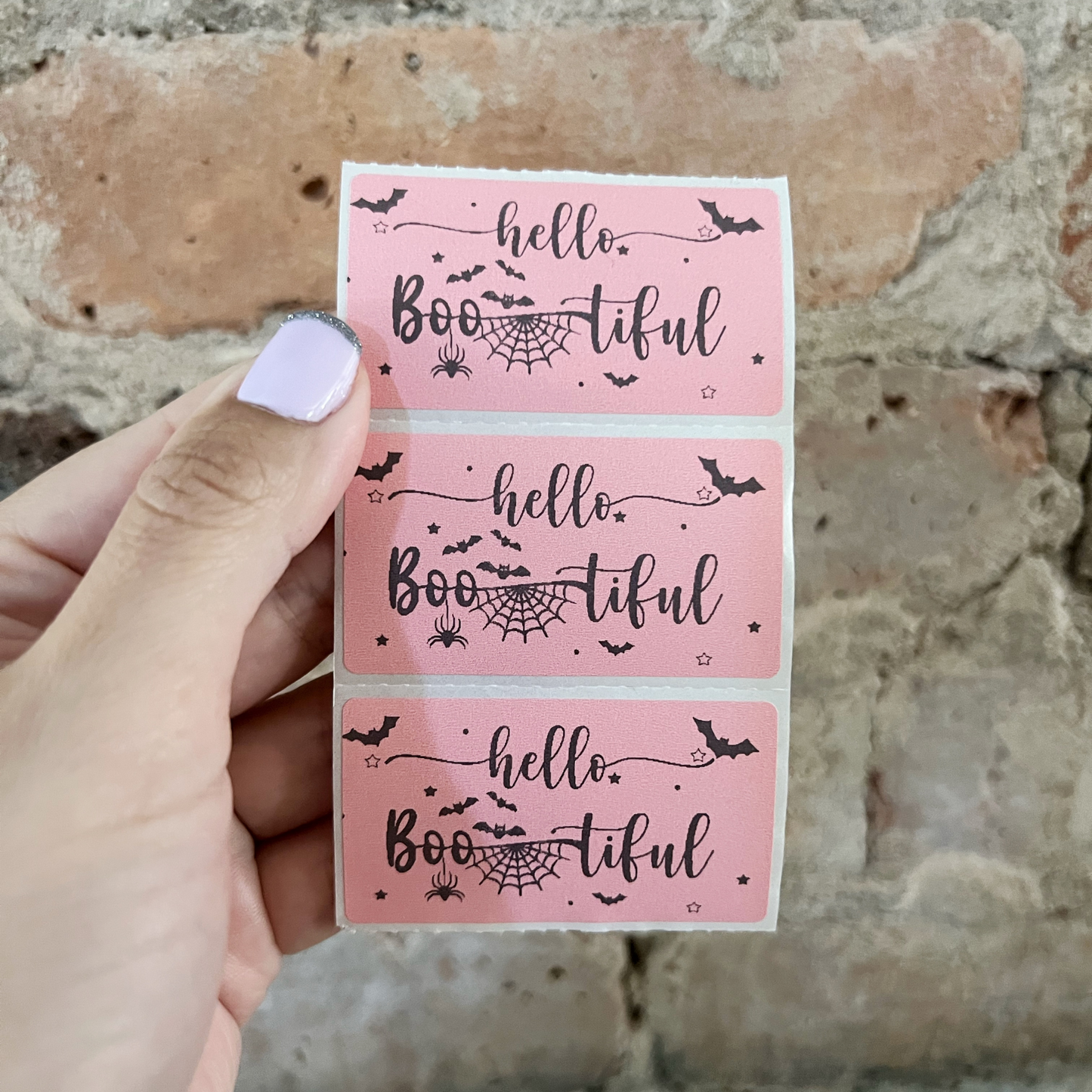 Hello Boo-tiful - 100 Thermal Labels Stickers
