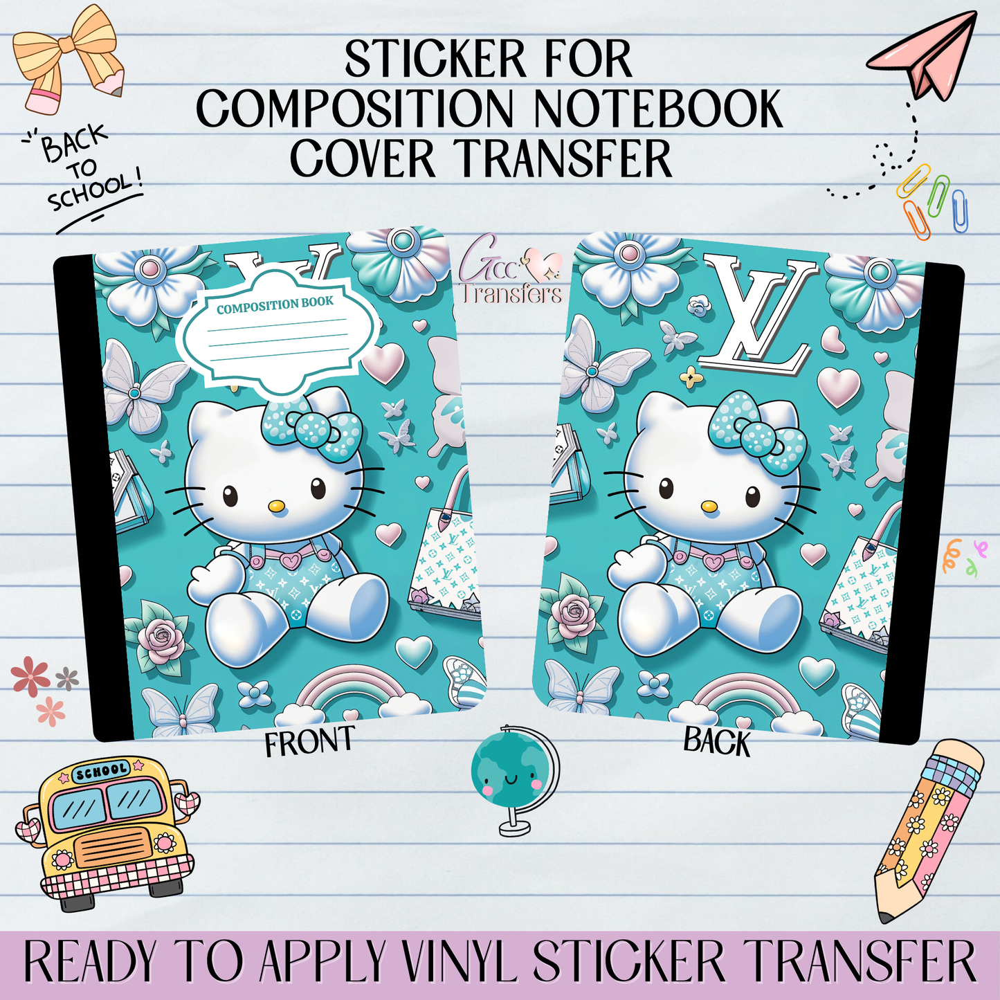 Fashion Cat Expensive - Sticker for Notebook Cover
