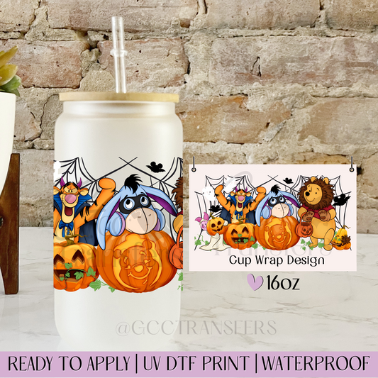 Honey & Forest Friend Halloween - 16oz UV DTF WRAP