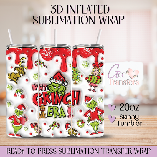 In My Grinch Era Red - 20oz 3D Inflated Sublimation Wrap