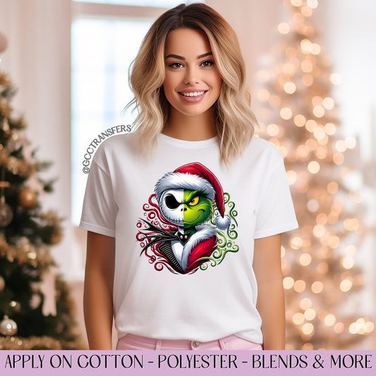 Christmas Nightmare & Grinch Holiday - Full Color DTF Transfer