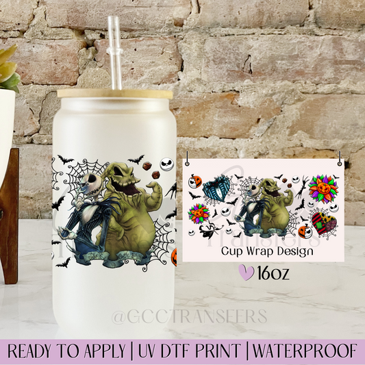 Ugly Characters Web Halloween  - 16oz UV DTF WRAP