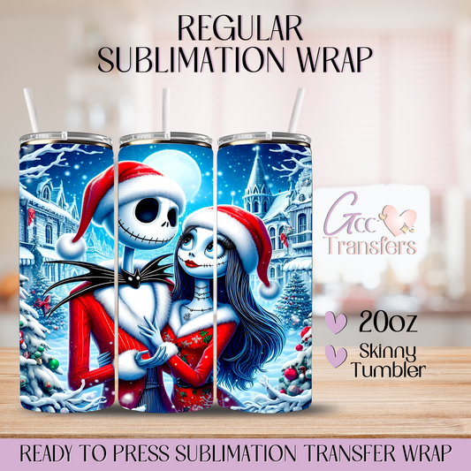 Spooky Soulmates Christmas Time - 20oz Regular Sublimation Wrap
