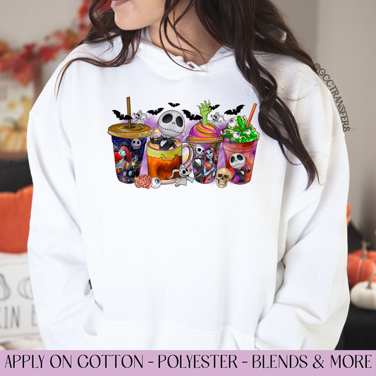 Iced Coffee Nightmare Halloween  - Full Color DTF Transfer