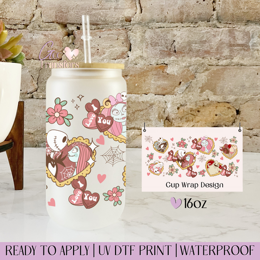 Soulmate Romance Retro Valentin - 16oz UV DTF WRAP