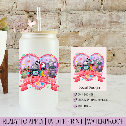 Spooky Soulmates Valentine - Decal UVDTF