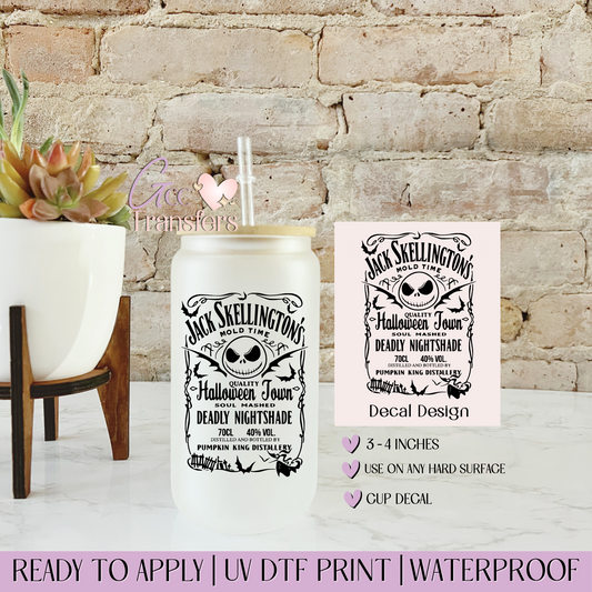 Haunted Hearts Halloween Town - Decal UVDTF