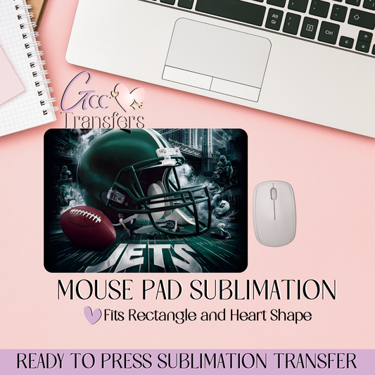 Jets Football Team - Mouse Pad Sublimation Transfer