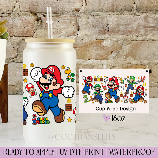 Coins Mushroom Mode On Jumping - 16oz UV DTF WRAP