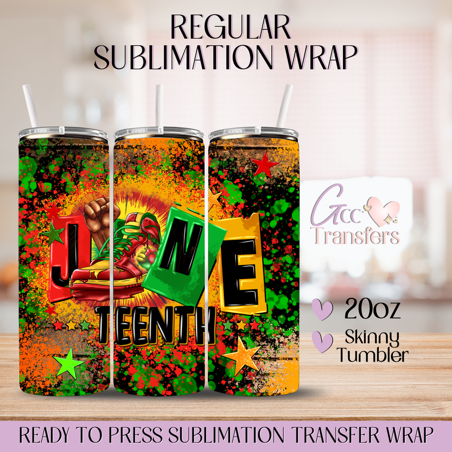 Juneteenth - 20oz Regular Sublimation Wrap