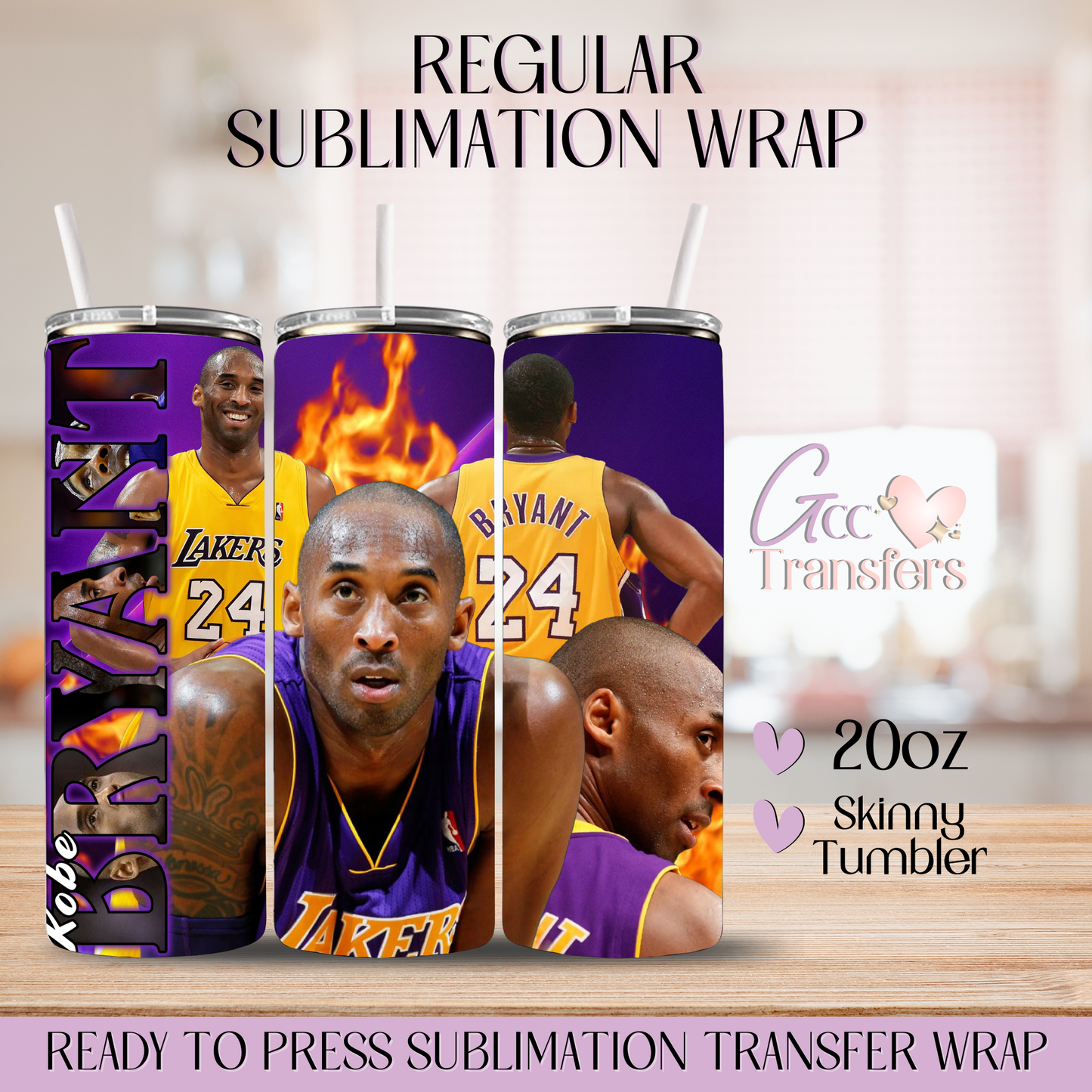 Basketball Legend KB - 20oz Regular Sublimation Wrap