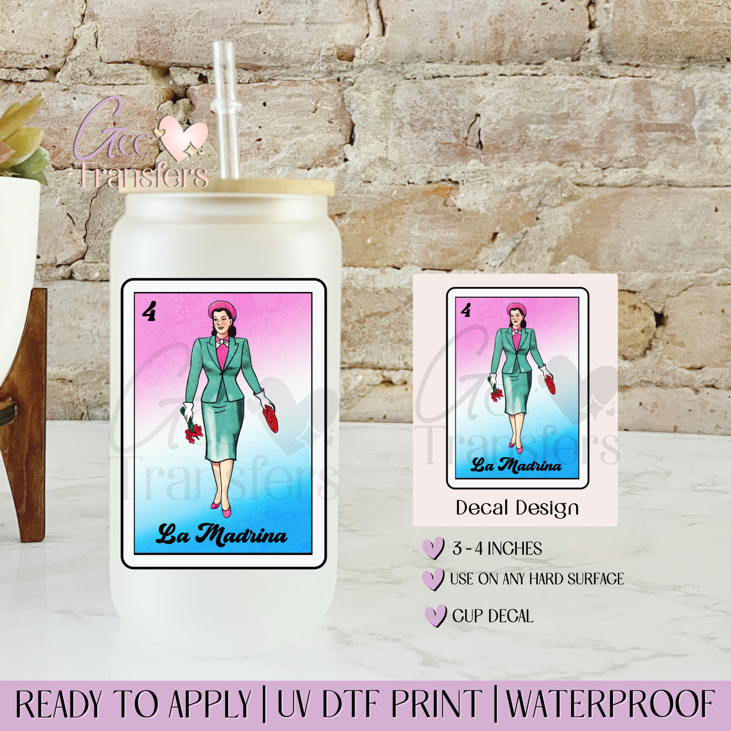 La Madrina Mexican Lottery Card - Decal UVDTF