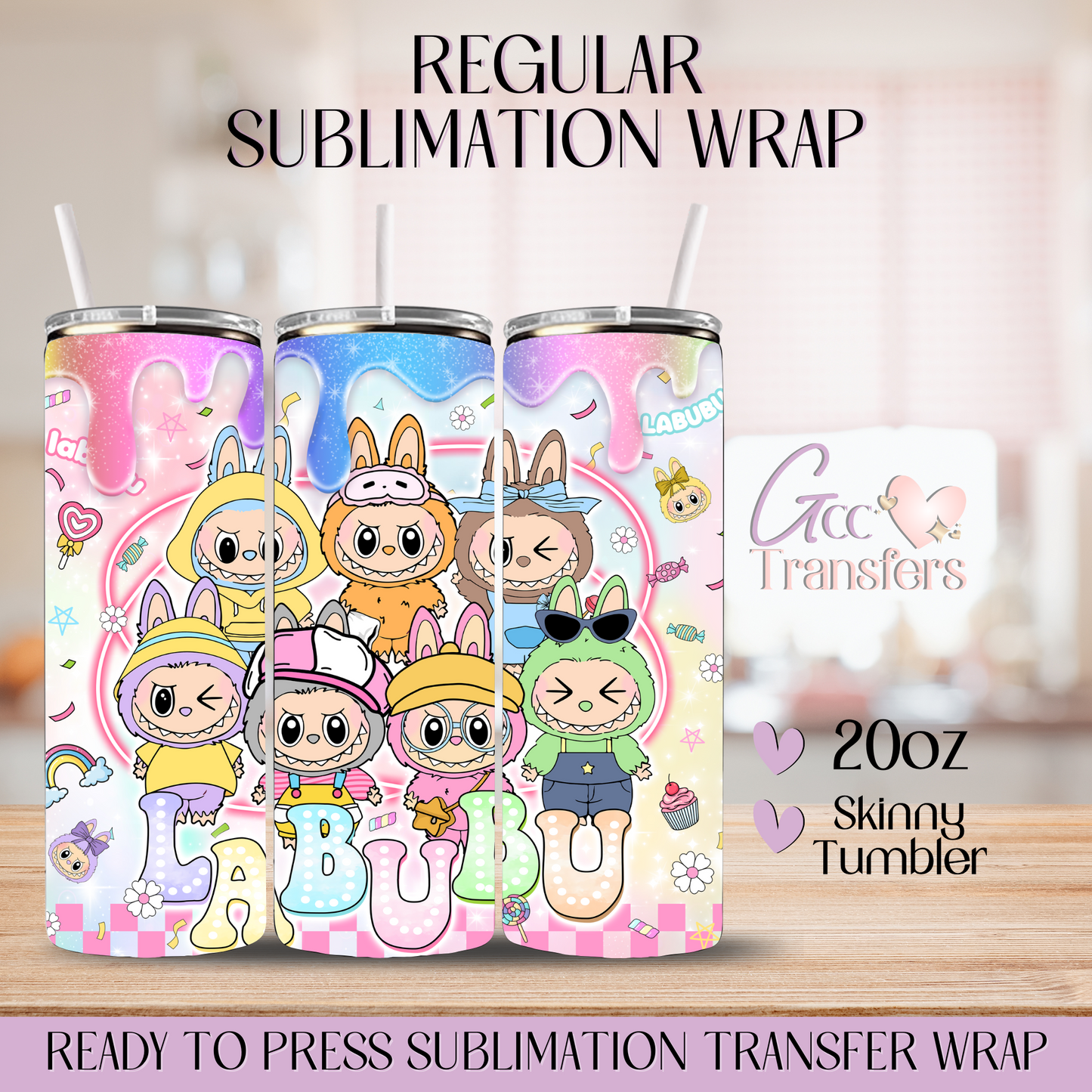 Monster Elves Trending Cartoon - 20oz Regular Sublimation Wrap
