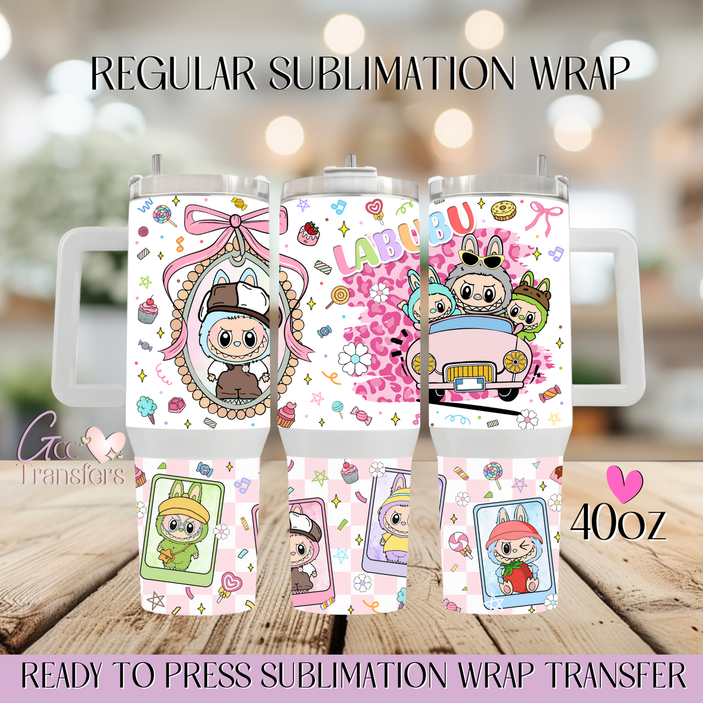 Coquette Trending Cartoon - 40oz Regular Sublimation Wrap