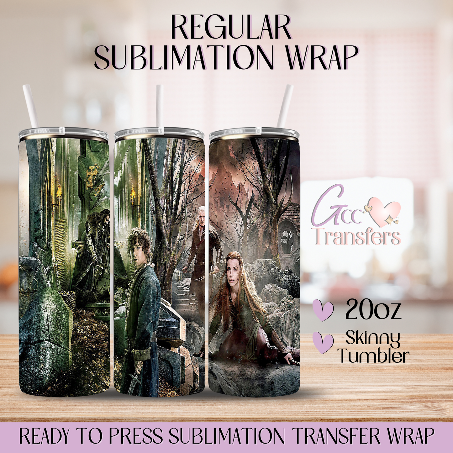 Fantasy Ring Lord Saga - 20oz Regular Sublimation Wrap