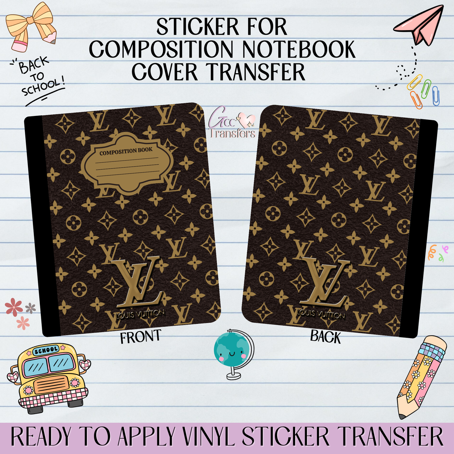 Expensive Brown Pattern - Sticker for Notebook Cover