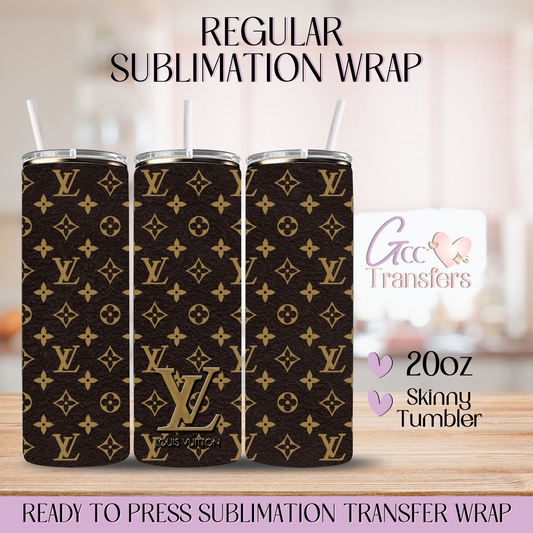 Luxury Fashion Pattern  - 20oz Regular Sublimation Wrap