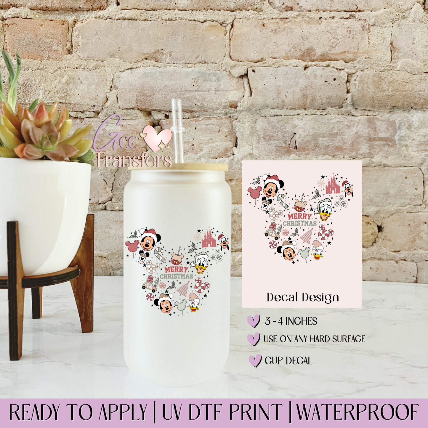 Wonderland Merry Christmas- Decal UVDTF