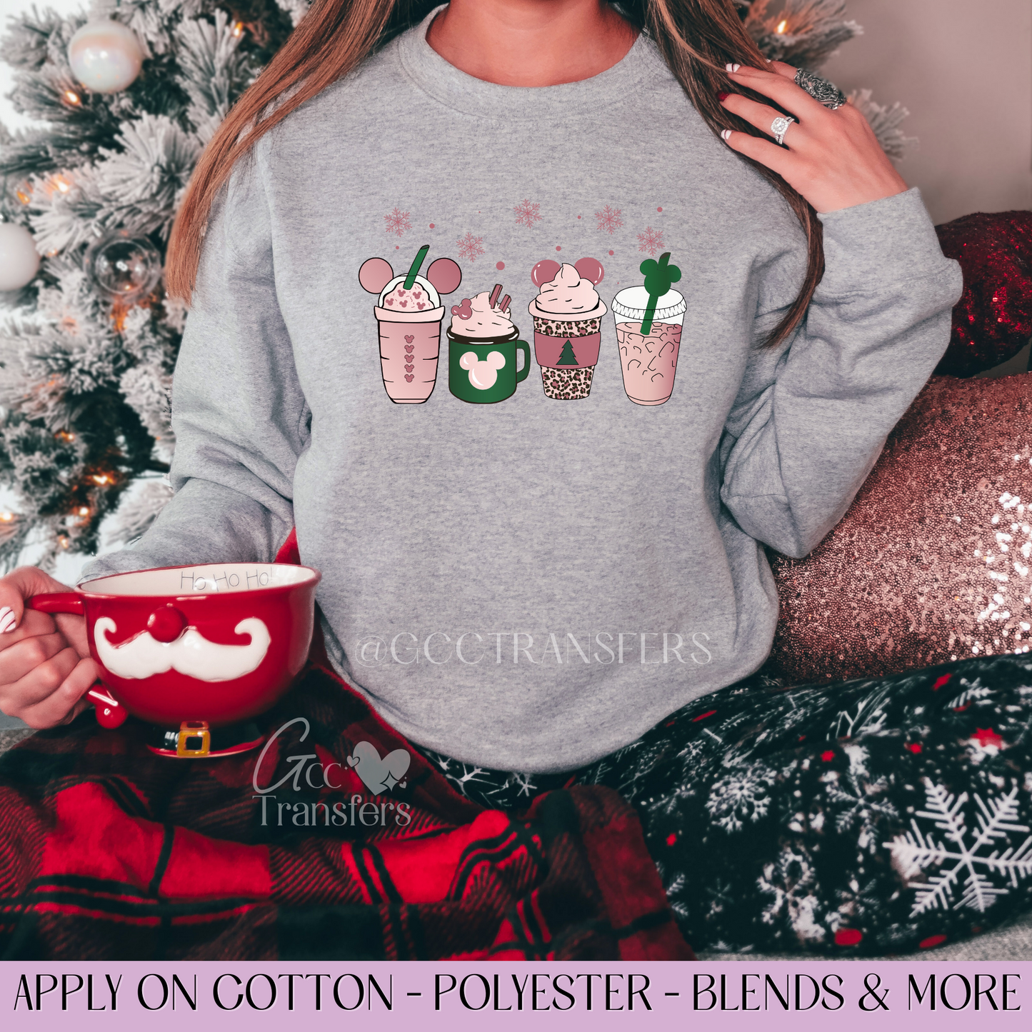 Magic Pink Coffee - Full Color DTF Transfer