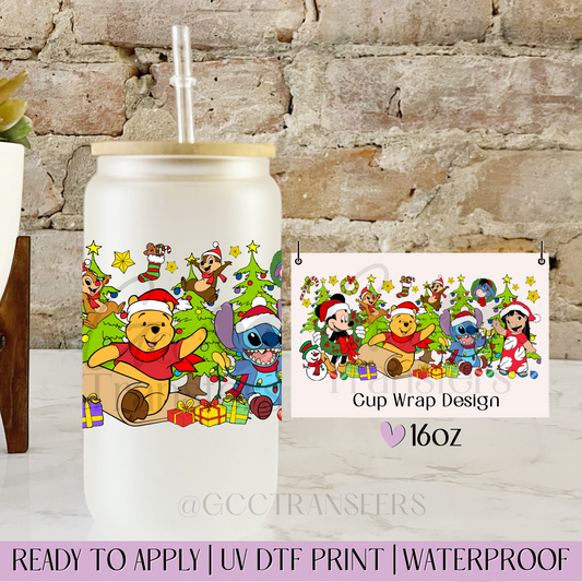 Christmas Celebration Characters  - 16oz UV DTF WRAP