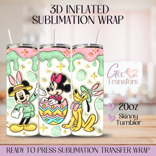 Easter Eggs Wonderland - 20oz 3D Inflated Sublimation Wrap