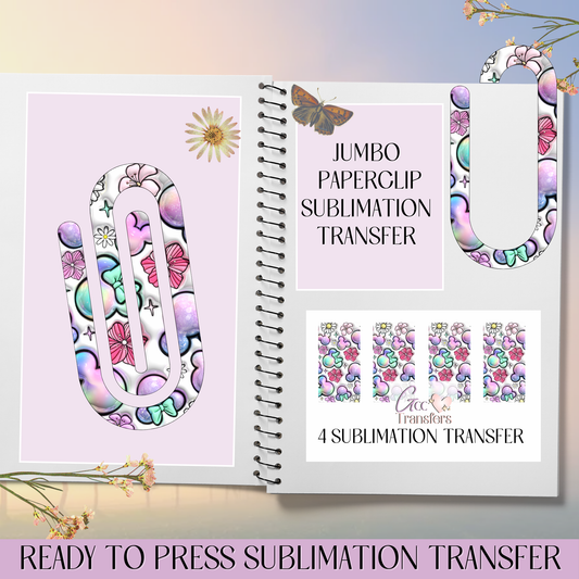 Magical Park Theme - Jumbo Paperclip Sublimation Transfer