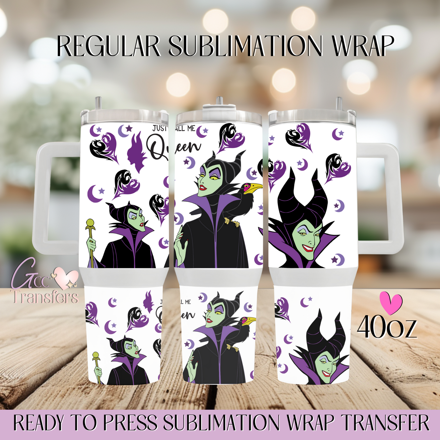 Just Call Me Malicious - 40oz Regular Sublimation Wrap