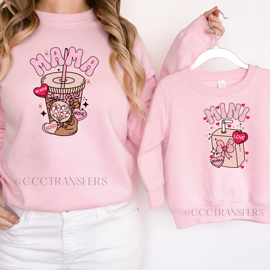 Mama Mini Valentine BUNDLE - Full Color DTF Transfer