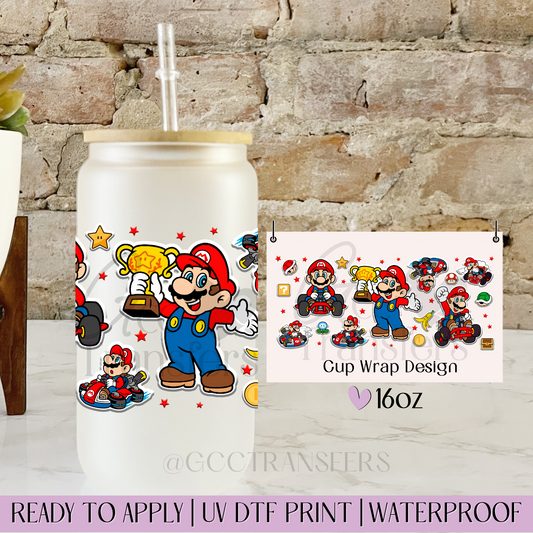 Jump & Glow Cars Trophy  - 16oz UV DTF WRAP