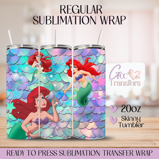 Mermaid Under Sea - 20oz Regular Sublimation Wrap