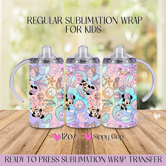 Shells Under Sea Magical- 12oz Regular Sublimation Wrap