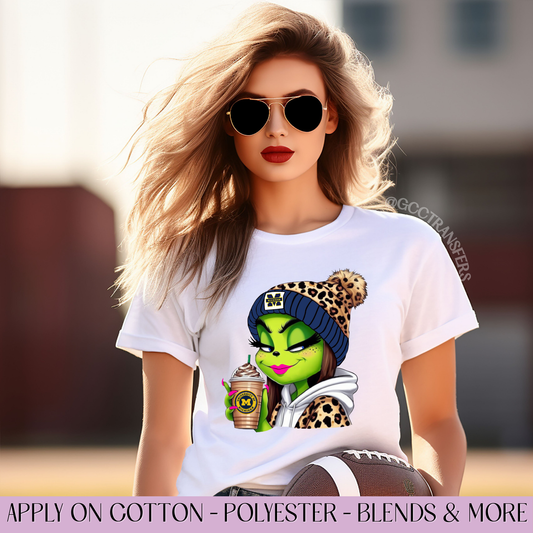 Boujee Girl Michigan Football Team - Full Color DTF Transfer