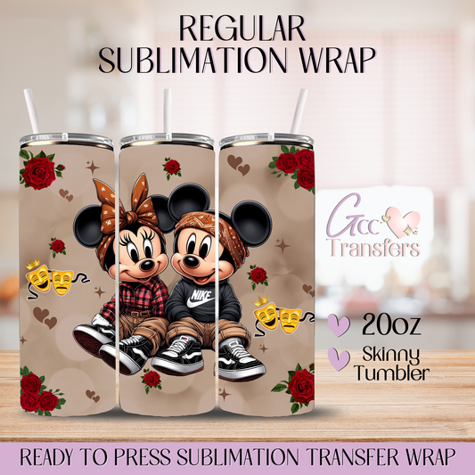 M&M Chicano Roses - 20oz Regular Sublimation Wrap