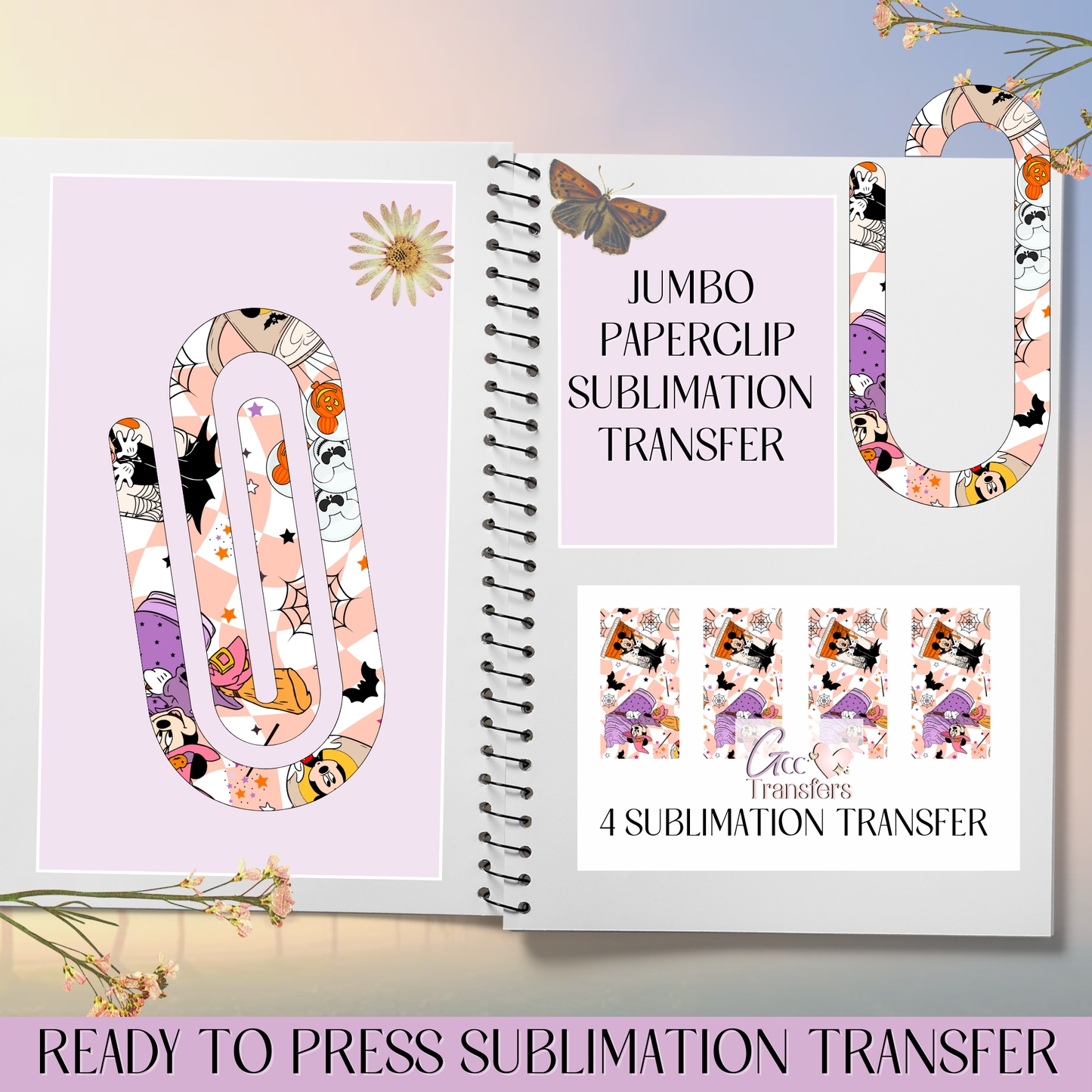 Magical Mouse Halloween Coffee - Jumbo Paperclip Sublimation Transfer