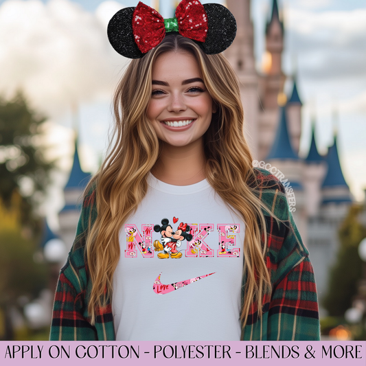 Mice Couple Kissing Valentine - Full Color DTF Transfer