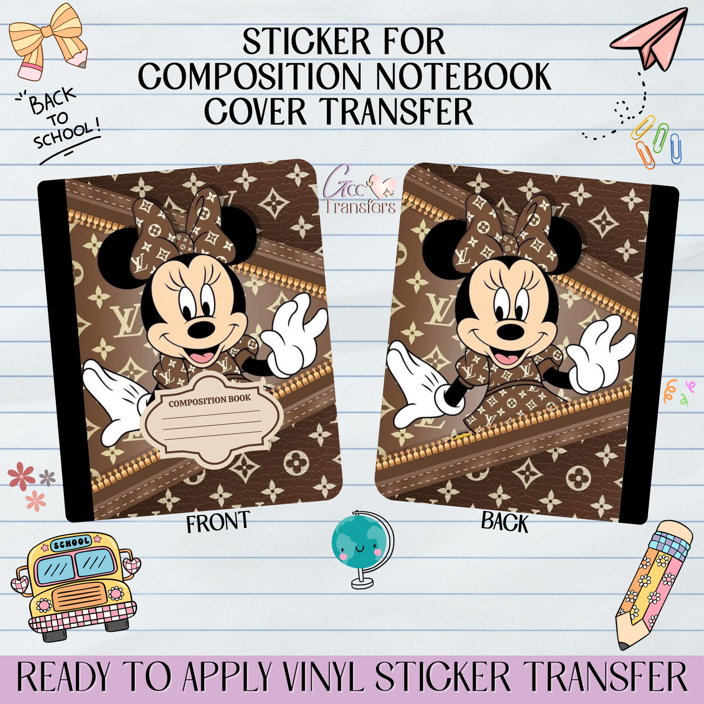 Mice Zipper - Sticker for Notebook Cover