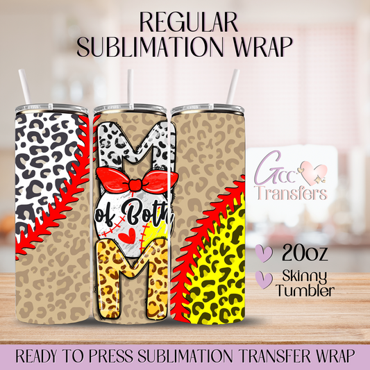 Mom of Both - 20oz Regular Sublimation Wrap