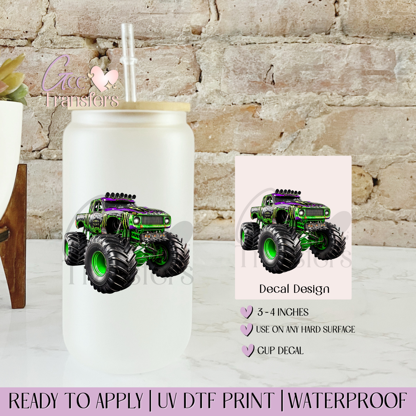 Monster Truck - Decal UVDTF