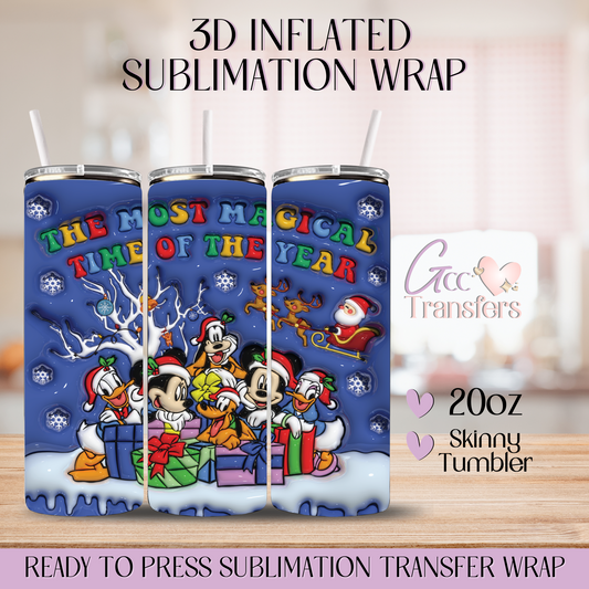 Most Magical Time of the Year - 20oz 3D Inflated Sublimation Wrap