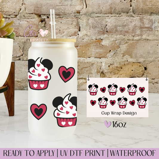 Mice Cup Cakes - 16oz UV DTF WRAP