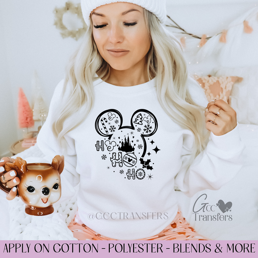 Mice Ho Ho Ho - Full Color DTF Transfer