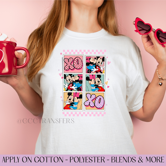 Mice XoXo Valentine - Full Color DTF Transfer