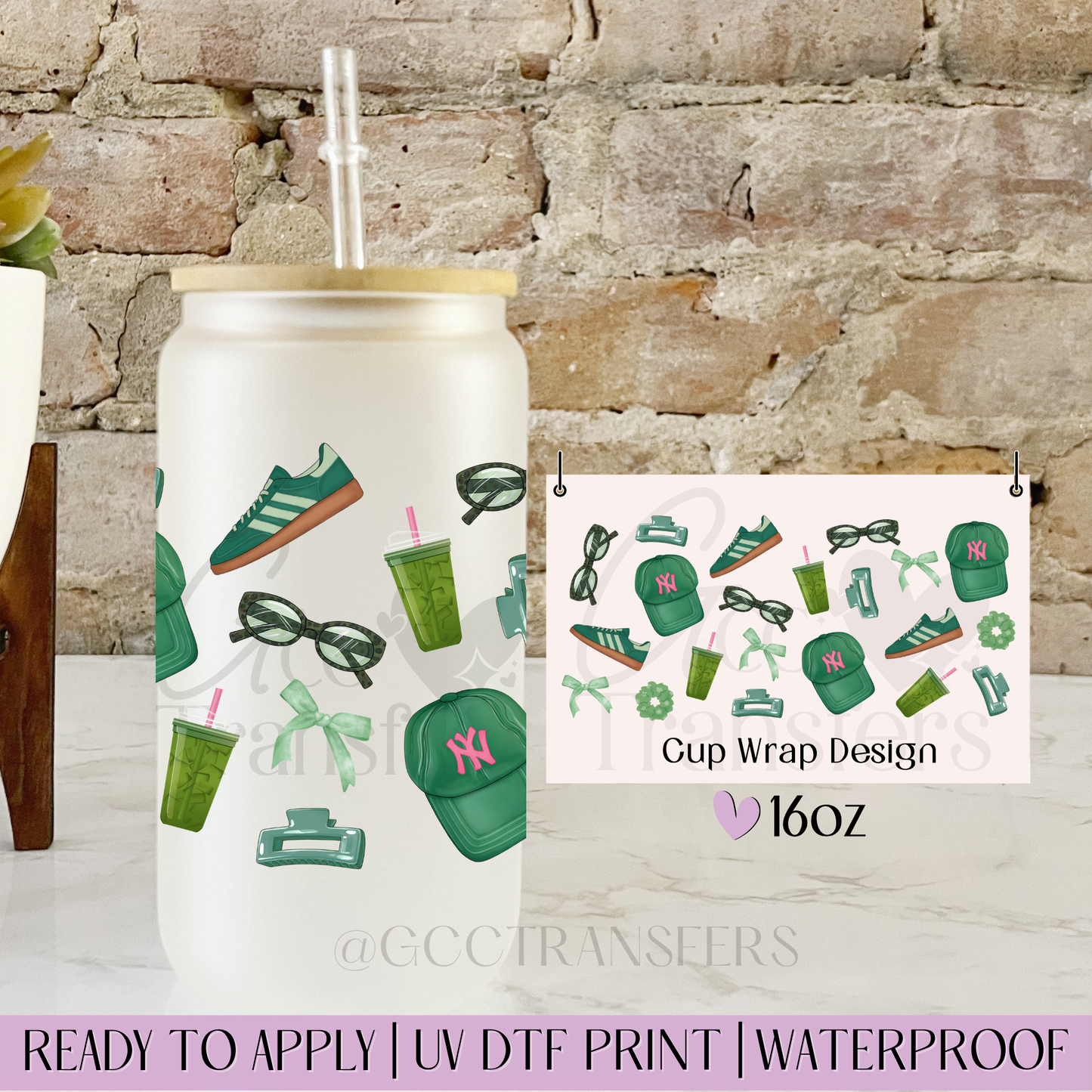 NY Girl Life Style - 16oz UV DTF WRAP