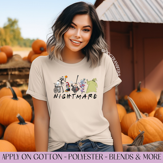 Friends Nightmare Characters - Full Color DTF Transfer