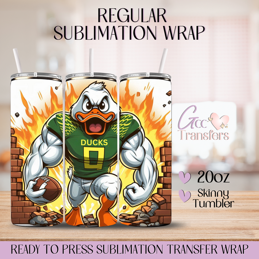 Oregon Football Team - 20oz Regular Sublimation Wrap