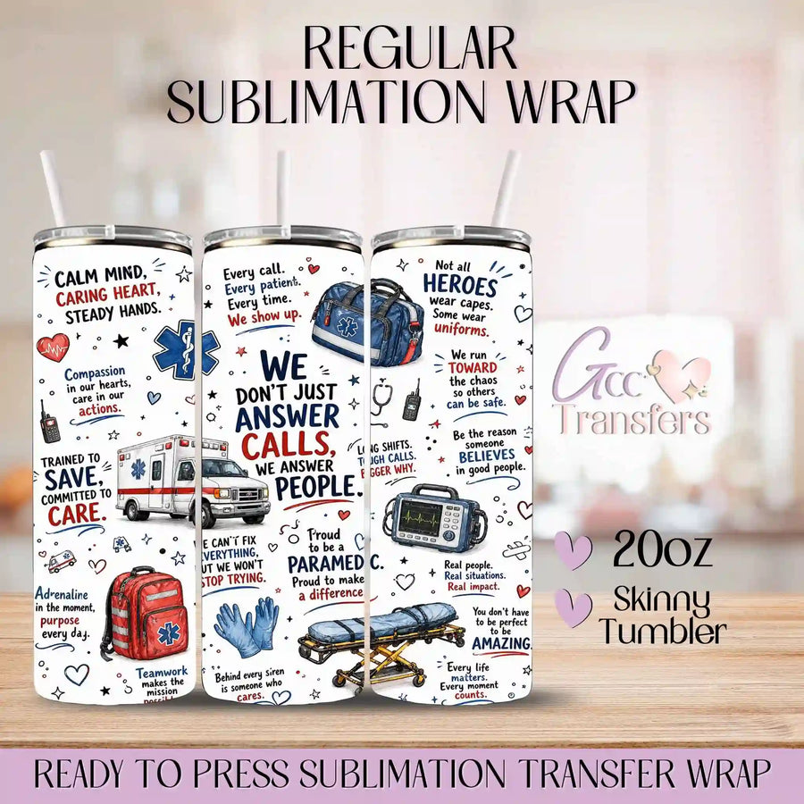 Paramedic Essentials - 20oz Regular Sublimation Wrap