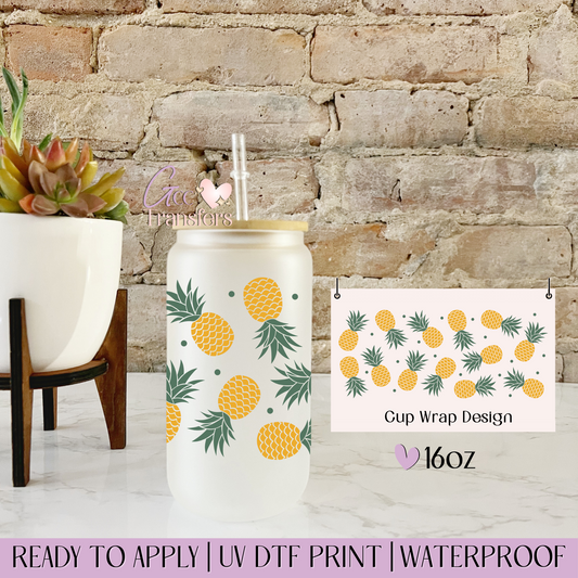 Pineapple  - 16oz UV DTF WRAP
