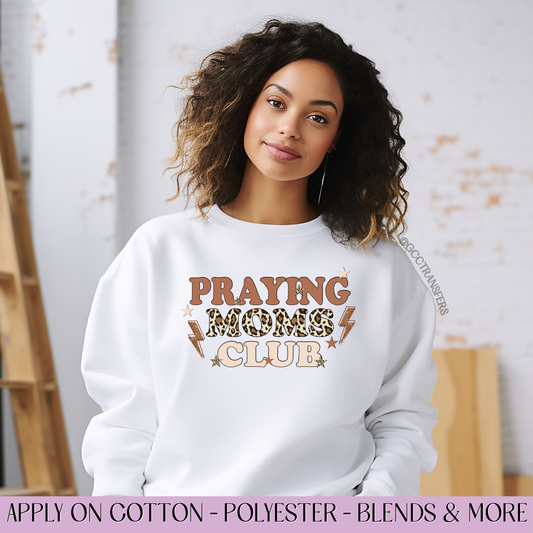 Praying Moms Club - Full Color DTF Transfer